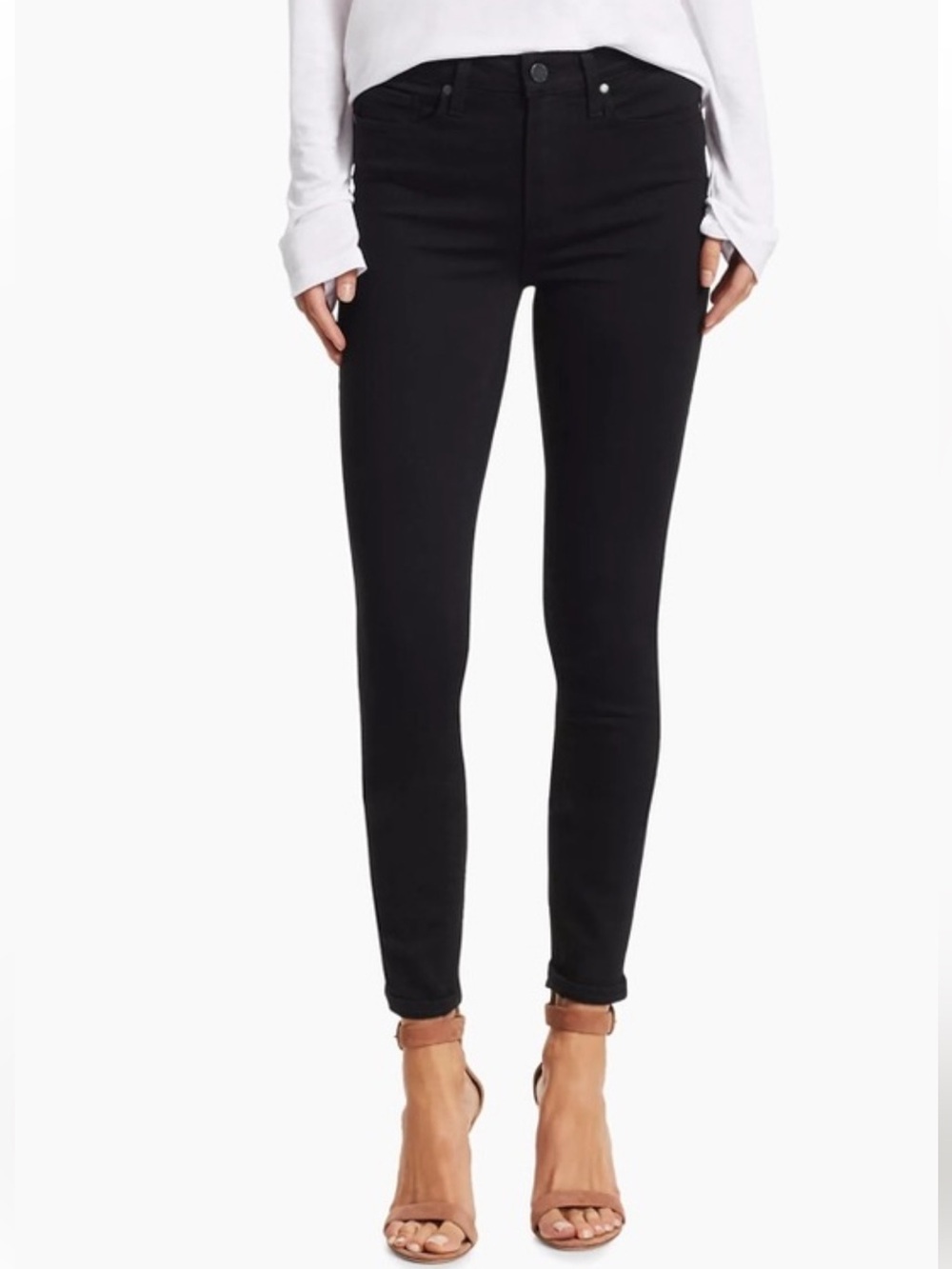 PAIGE Hoxton Ultra Skinny Jeans High Rise | Black | Size 30 | Retail $220+ 🖤✨